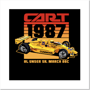 Al Unser Sr. 1987 80s Retro Posters and Art